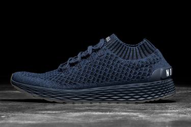Nobull Knit Runner Men's Running Shoes Navy | Australia (CQ2503)